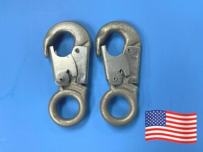 #ad 2Pcs Double Lockable Safety Hook NEW US Free Shipping