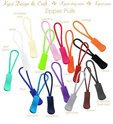 #ad Zipper Pull Tab Zip Puller Slider Cord Rope Ends Lock Easy to Grab Zipper Pull