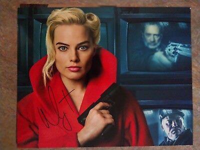 #ad Margot Robbie signed autographed 8x10 photo super sexy In Red LOA HOT 🔥