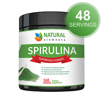 #ad Premium USDA Organic Spirulina Powder Highest Quality of Blue Green Algae $17.99