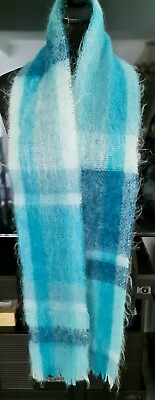 #ad Banana Republic A Beautiful Scarf In Shades Of Blue Made In Scotland.