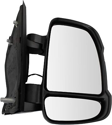 #ad TRQ MGA08085 Right Passenger Side Door Mirror with Turn Signal Black