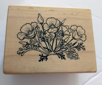 #ad PSX Floral Stamp D 207 Small Floral Mounted Stamp 1991