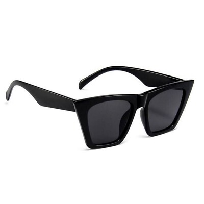 #ad Women#x27;s Classic Black Trendy Cateye Style Oversized Square Polarized Sunglasses