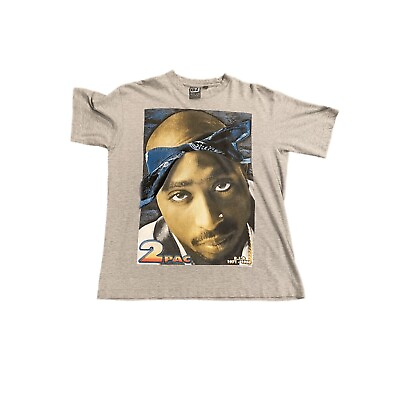 #ad Vintage Rare 2002 Tupac Shakur Rap Music T Shirt Large