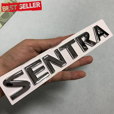 #ad Chrome Silver For SENTRA Letter Emblem Badge Rear Trunk Liftgate Sticker Replace