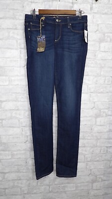 #ad NWT Paige Peg Skinny Stretch Denim Jeans Dark Wash Slim Leg Womens Size 28