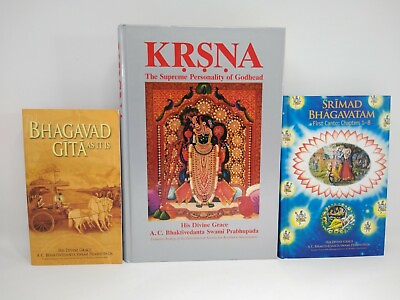 #ad Lot 3 A. C. Bhaktivedanta Swami Prabhupada Books As It Is First Canto KRSNA $17.95