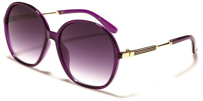 #ad Womens Sunglasses Round Large 58 mm Oversized Gradient Retro 70#x27;s Classic 400UV