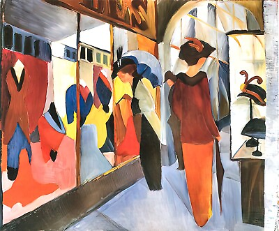 #ad Fashion Store by August Macke art painting print