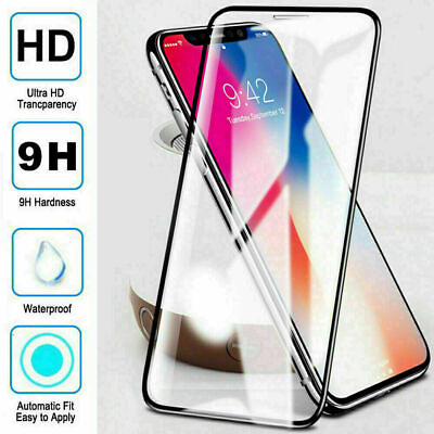#ad For iPhone 13 12 11 Pro Max XR XS 7 8 Full Cover Tempered Glass Screen Protector