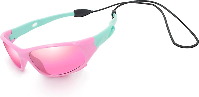 #ad Kids Sunglasses Polarized UV Protection Sports Unbreakable Flexible Rubber Sh...