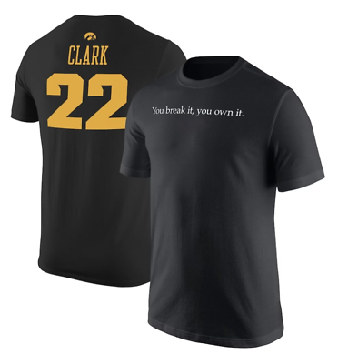 #ad Caitlin Clark Shirt You Break It You Own It Black T shirt S 5XL