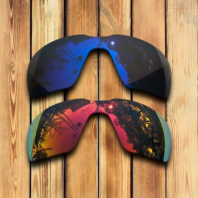 #ad Polarized Purple Blue amp; Purple Red Replacement Lenses for Oakley Probation