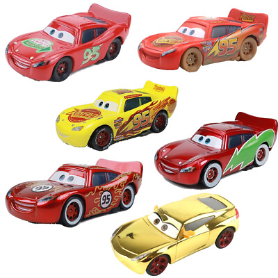 #ad McQueen Series Disney Pixar Cars Model Car Gift New McQueen Cruz 1:55 Diecast