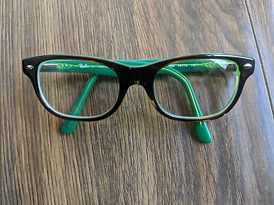#ad Children Ray Ban Size 6 8 Vision Prescription Glasses Frame Green RB 1555 w Case