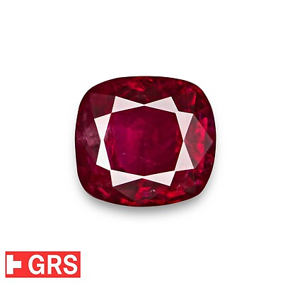 #ad GRS Certified PIGEON#x27;S BLOOD Burmese Ruby 1.61 Ct. Natural Untreated EXCLUSIVE