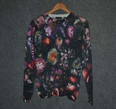 #ad Ted Baker Womens Noline Shadow Floral Jumper Sweater New