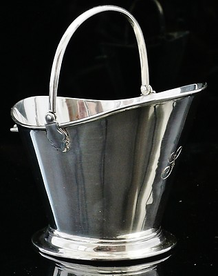 #ad Novelty Sterling Silver Coal Scuttle Sugar Bowl Deakin amp; Francis 1902 GBP 365.00