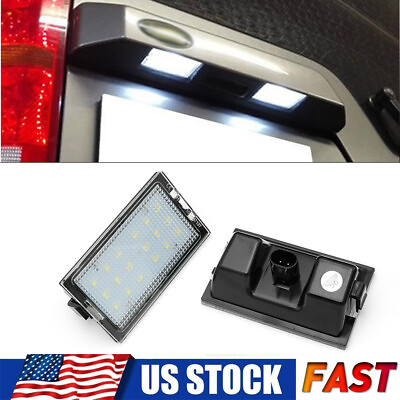 #ad 2Pcs LED License Number Plate Lights For Land Rover Discovery Range Rover