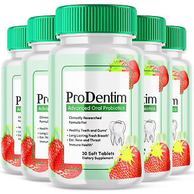 #ad 5 Pack Prodentim Soft Tablets Chewable Probiotic For Gums Teeth 150 Tablets