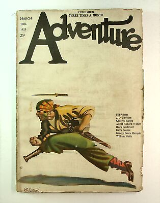 #ad Adventure Pulp Magazine Mar 10 1923 Vol. 39 #4 VG 3.5