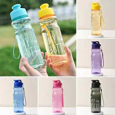 #ad New Design Portable Clear Plastic Travel Cup Sports Drinking Water Bottle SET 4