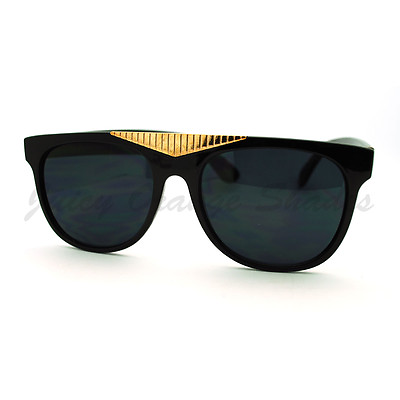 #ad Fancy Gold Triangle Flat Top Sunglasses Hot Celebrity Fashion