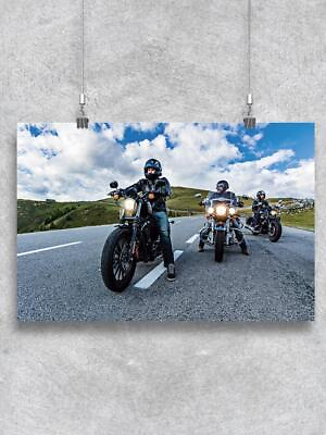 #ad Riders Driving On Highway Poster Image by Shutterstock