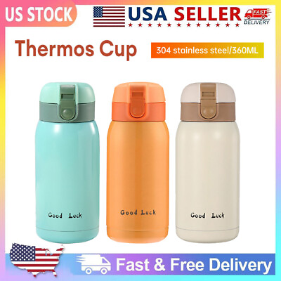 #ad 12oz Cup Insulated Coffee Travel Mug Stainless Steel Double Wall Thermo Tumbler