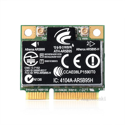 #ad Atheros AR5B95 Wireless WLAN WiFi Card for HP G42 CQ42 G62 CQ62 580101 002 PCI E