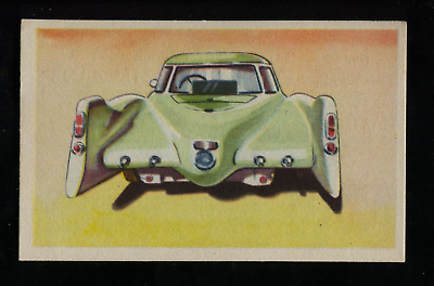 #ad Haller Porsche motor 1951 Vintage 1950s Dutch Trading Card