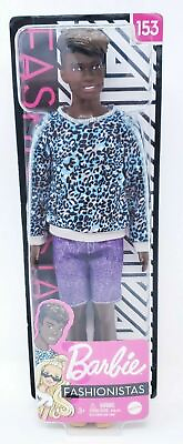 #ad Barbie 2020 Fashionistas Ken Doll 153 Leopard Print Shirt BRAND NEW