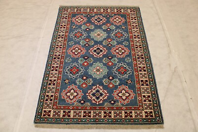 #ad 3#x27;3quot; x 4#x27;9quot; ft. Colorful Afghan Kazak Hand Knotted Oriental Area Authentic Rug
