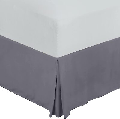 #ad Drop Bed Skirt Pleated Dust Ruffle Hotel Quality Bed Skirt Utopia Bedding