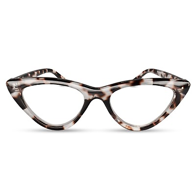 #ad Premium cat eye reading glasses women trendy large 3.5 4.0 reader animal leopard