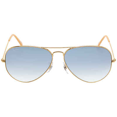 #ad Ray Ban Aviator Gradient Light Blue Gradient Unisex Sunglasses RB3025 001 3F 62