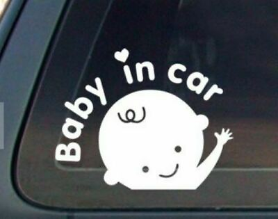 #ad quot;Baby In Carquot; Baby on Board Safety Sign Back Car Rear Window Decal Sticker