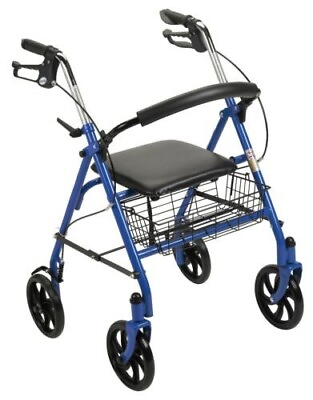 #ad Rollator Walker with Seat for Seniors 8quot; Wheels Walker Lightweight Adjustable