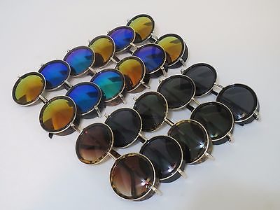 #ad Steampunk Sunglasses 50s Round Circle Goggles Retro Classic For Men amp; Women.