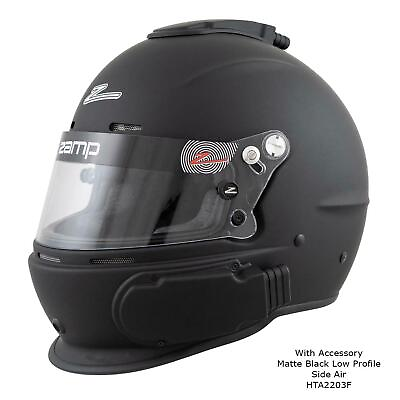 #ad Zamp Racing H76503FL RZ 62 Air Racing Helmet SA2020 Certified Flat Black Large