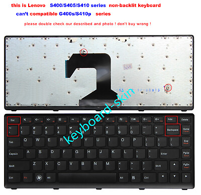 #ad NEW for Lenovo Ideapad S410 S410 IFI Laptop Keyboard V127920JS1 unfit S410p