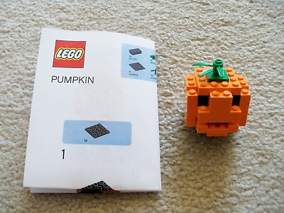 #ad LEGO Holiday Halloween Rare Pumpkin Promo From 2011 New Loose Pieces w Inst