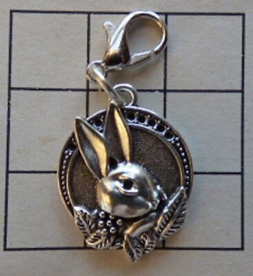 #ad Vintage Tibetan Cute Peter Rabbit like Charm Beach Seaside Zip Bracelet Clip