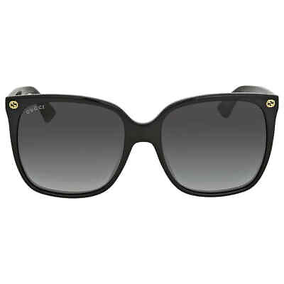 #ad Gucci Grey Gradient Cat Eye Ladies Sunglasses GG0022S 001 57 GG0022S 001 57