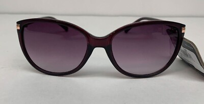 #ad Revlon Women#x27;s Burgundy Cat Eye Sunglasses RVN 49 NEW