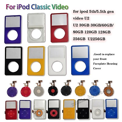 #ad Front Face Plate Turntable Dots Apple iPod Classic Video 5 5.5th Gen 30GB