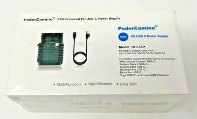 #ad NEW PoderCamino 65w Universal PD USB C Power Supply DEL65P Free Shipping