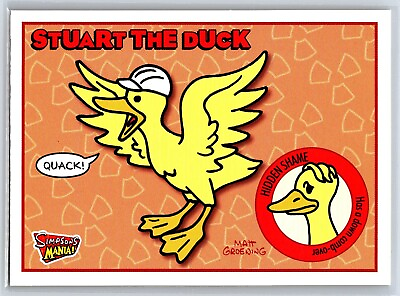 #ad The SIMPSONS Stuart the Duck Card SIMPSONS MANIA 2001 Inkworks #30