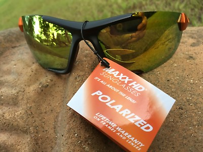 #ad Maxx HD Sunglasses Blitz HDP black orange golf fishing polarized smoke LT